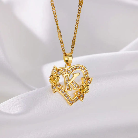Collier Letter Heart