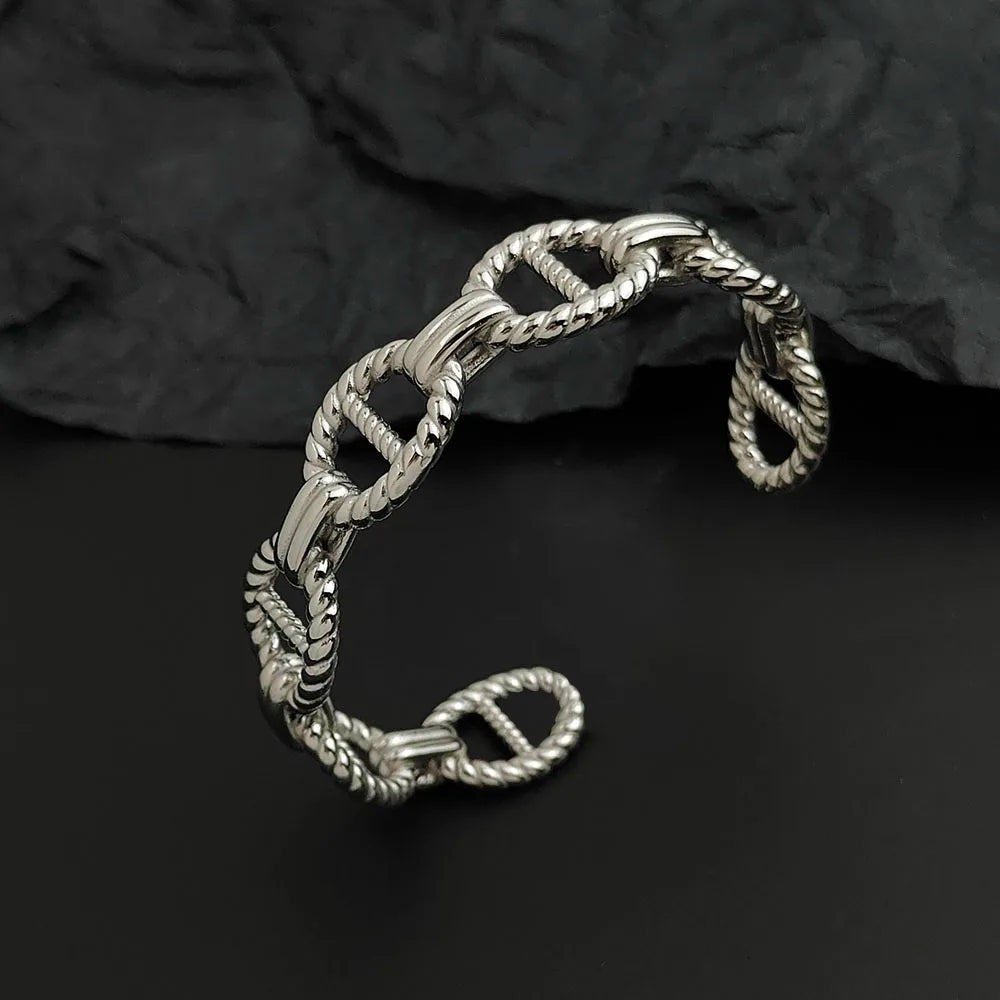 Bracelet Ancrage Argent/Or