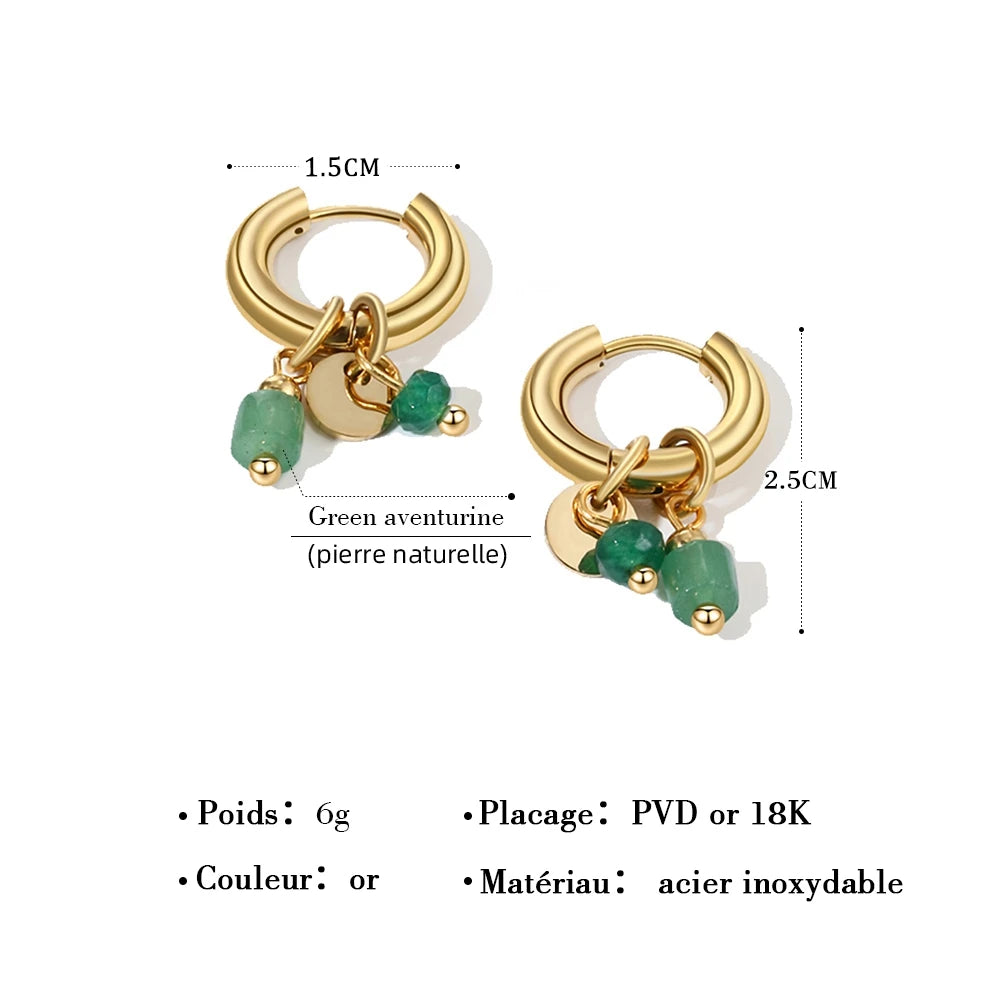 Boucles d'oreilles Midnight Turquoise