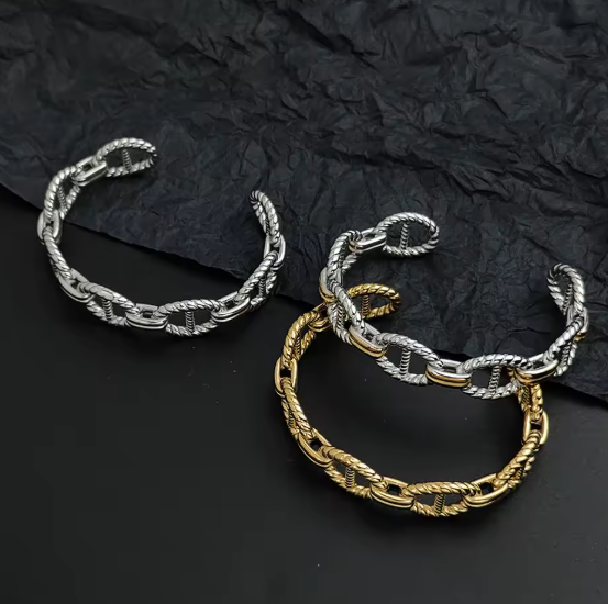 Bracelet Ancrage Argent/Or