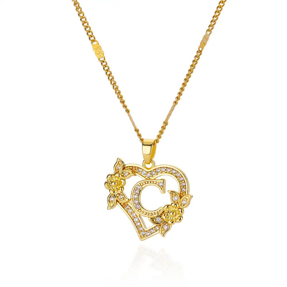 Collier Letter Heart