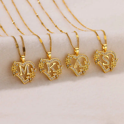 Collier Letter Heart