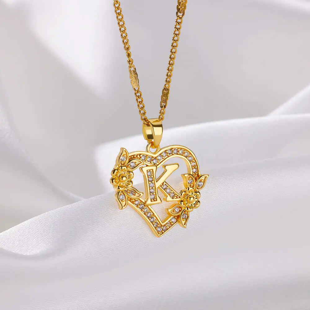 Collier Letter Heart