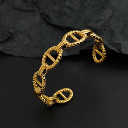 Bracelet Ancrage Argent/Or